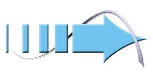 Coil around blue arrow-streaming water